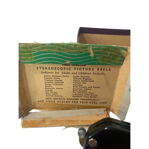 1940s Sawyers View-Master Black Stereoscopic Picture Viewer Portland Oregon Orig - Picture 5 of 8